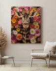 Giraffe Flowers Dream