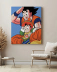 Goku Gohan Happy Flying