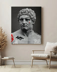 Greek Vandalism Statue
