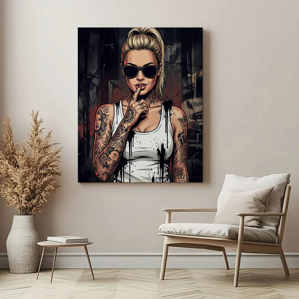 Hot Model Graffiti