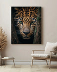 Leopard Hiding Tree