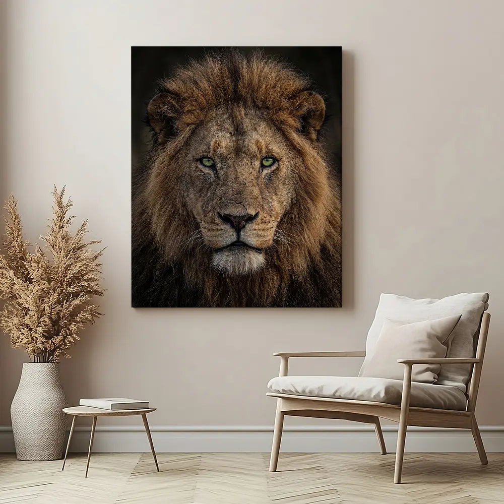 Lion Green Eyes