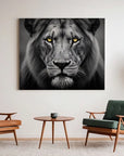 Lion Yellow Eyes