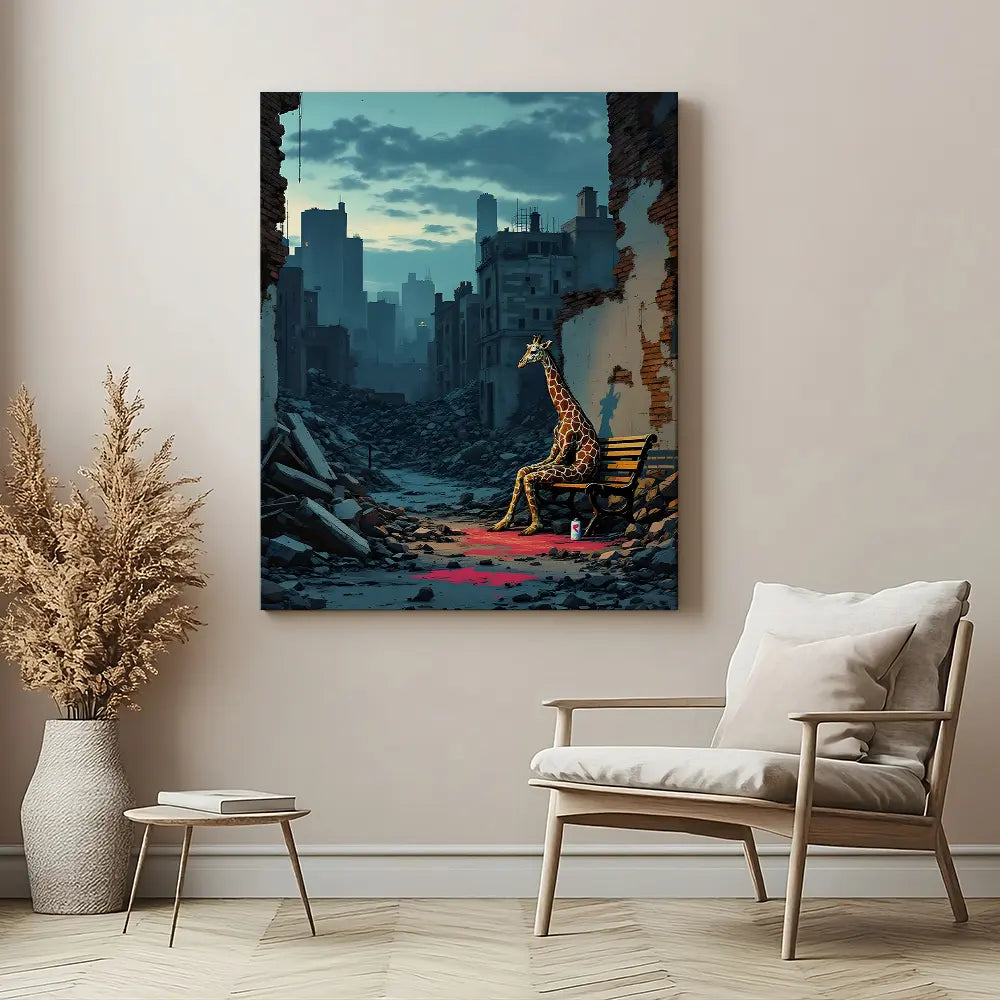 Lonely Giraffe Portrait
