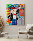Money Bag Monopoly Art