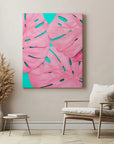 Pink Jungle Leaves