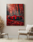 Red LaFerrari Autumn