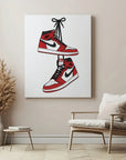 Red White Jordans