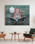 Squirrel Toilet Reading
