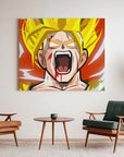 Super Saiyan Goku Screaming