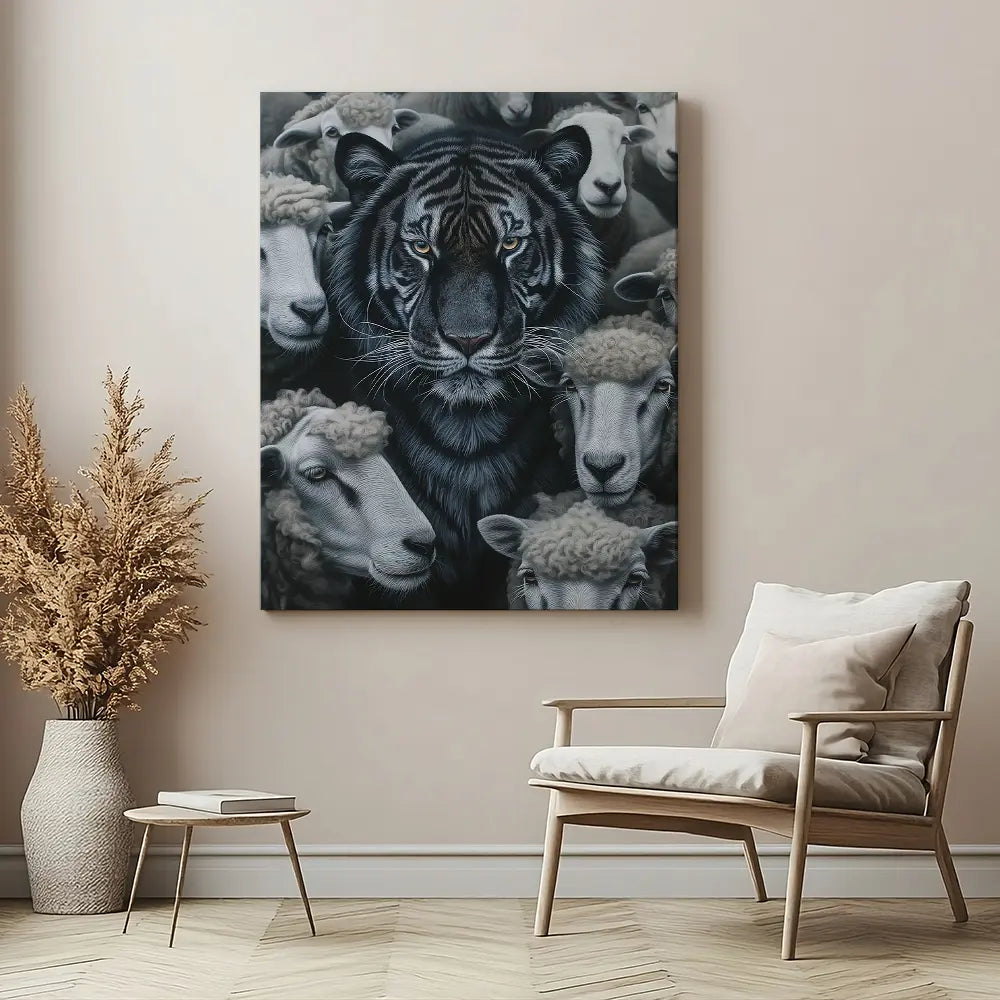 Tiger Sheep Portrait