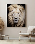 White Lion Black Portrait