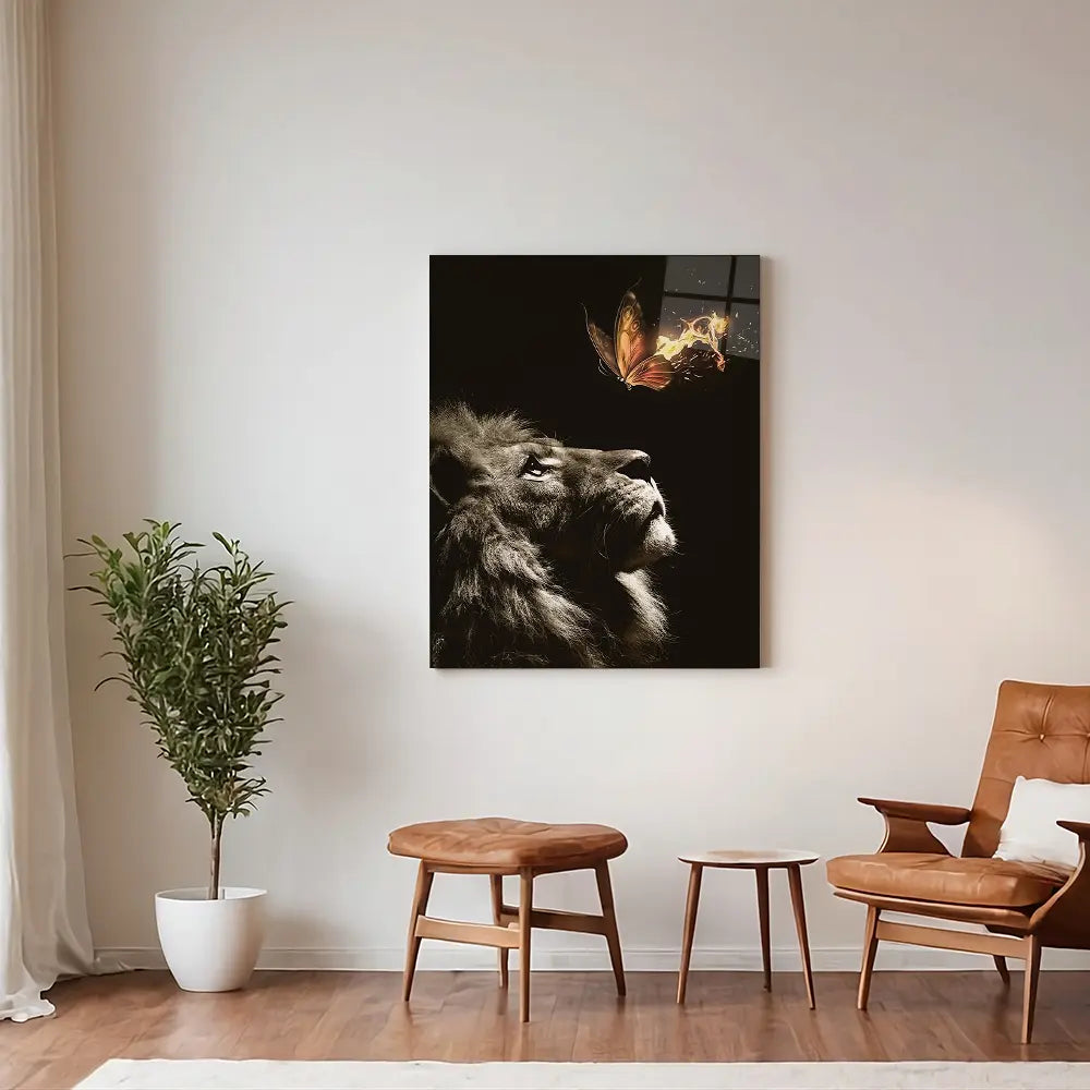 Lion Burning Butterfly