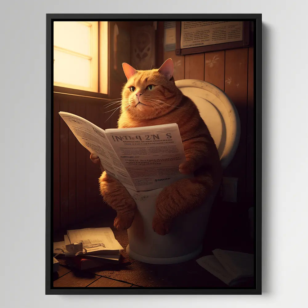 Toilet Cat Newspaper