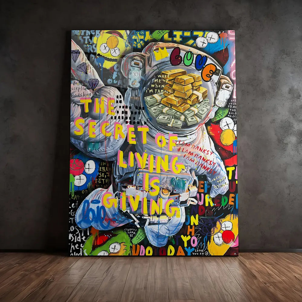 Astronaut Money Pop Art