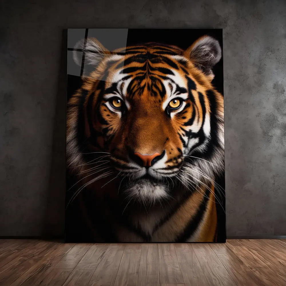 Bengal Tiger Black Portrait