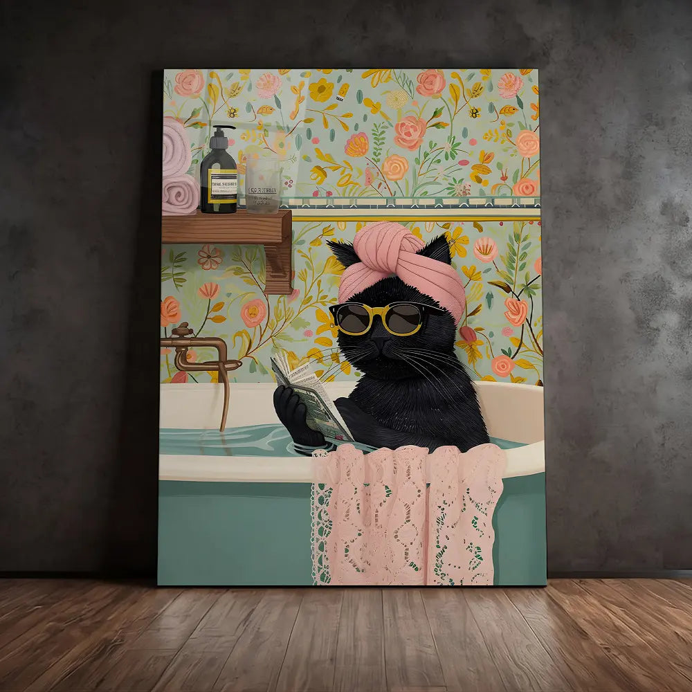 Black Cat In Bath