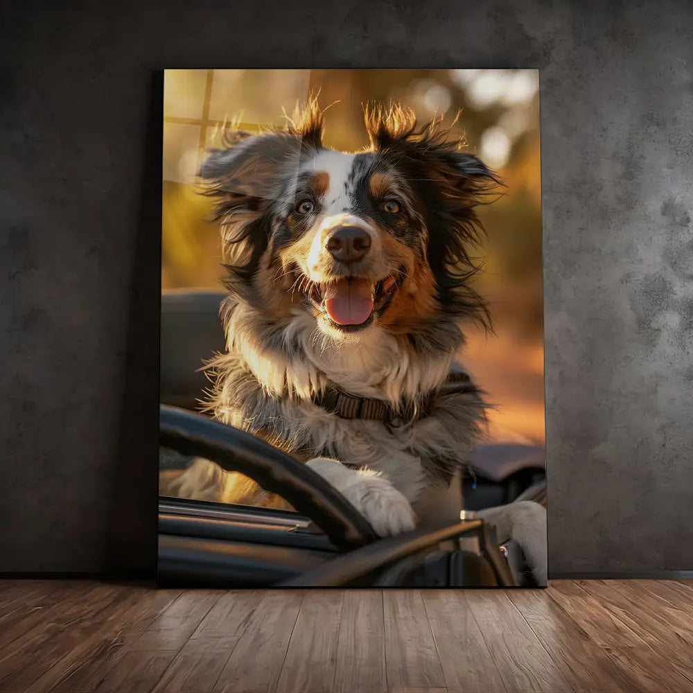 Border Collie Car