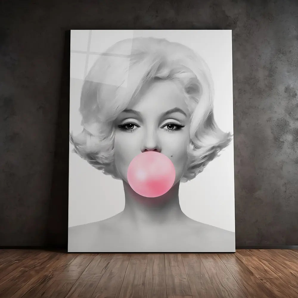 Bubblegum Black And White Girl