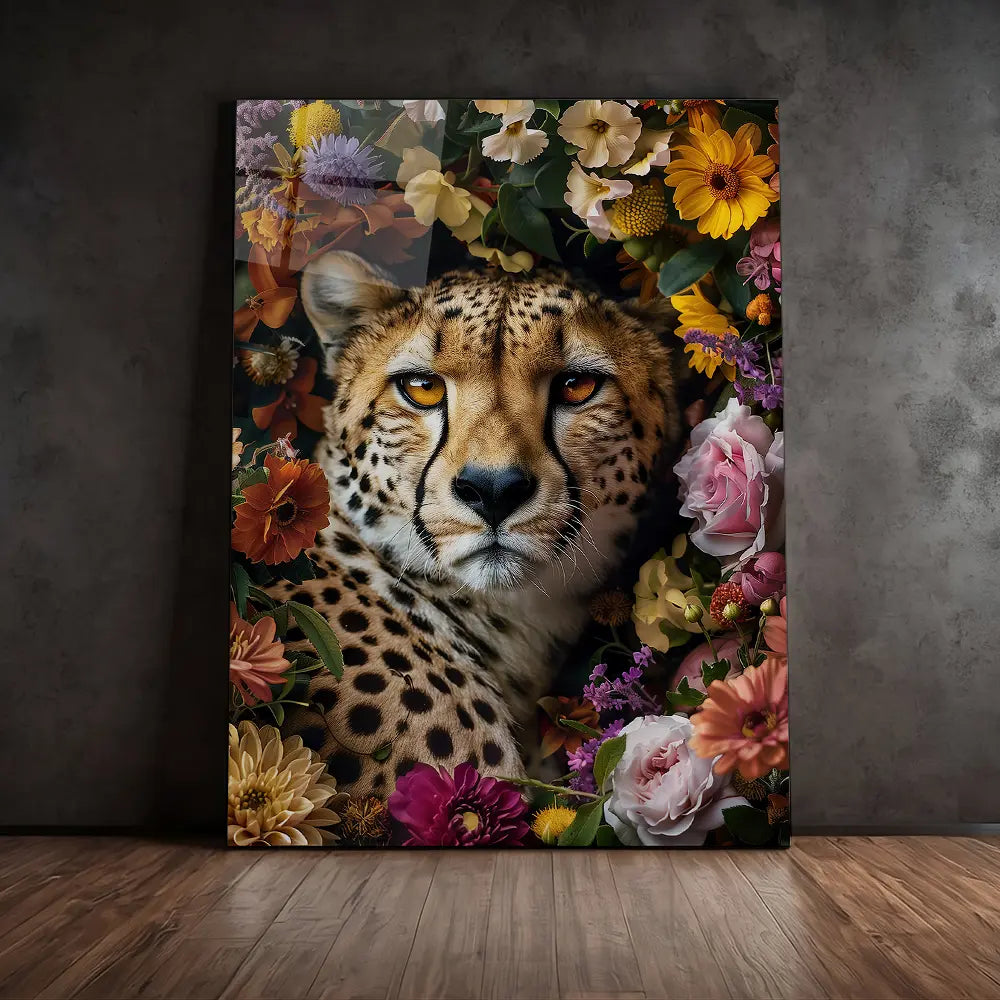 Cheetah Floral Field