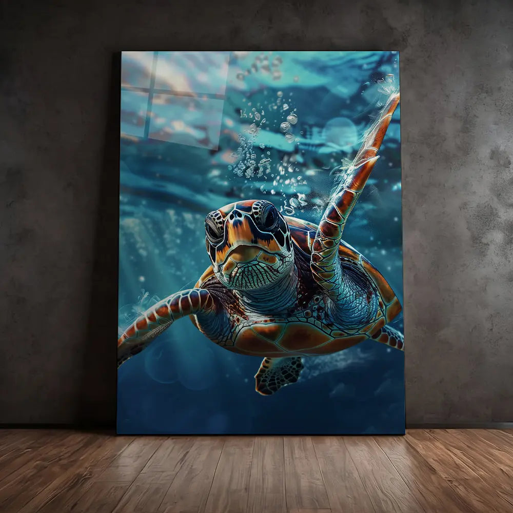 Clear Turtle Portrait