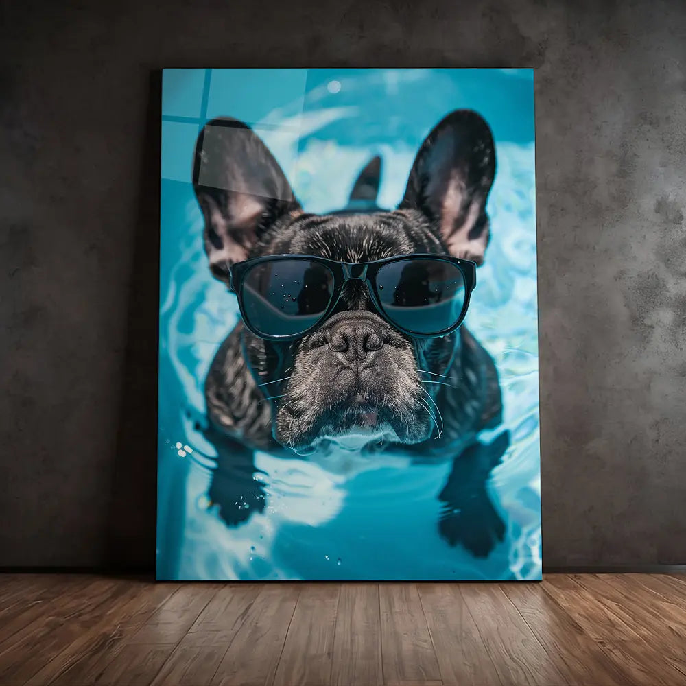French Bulldog Swimming