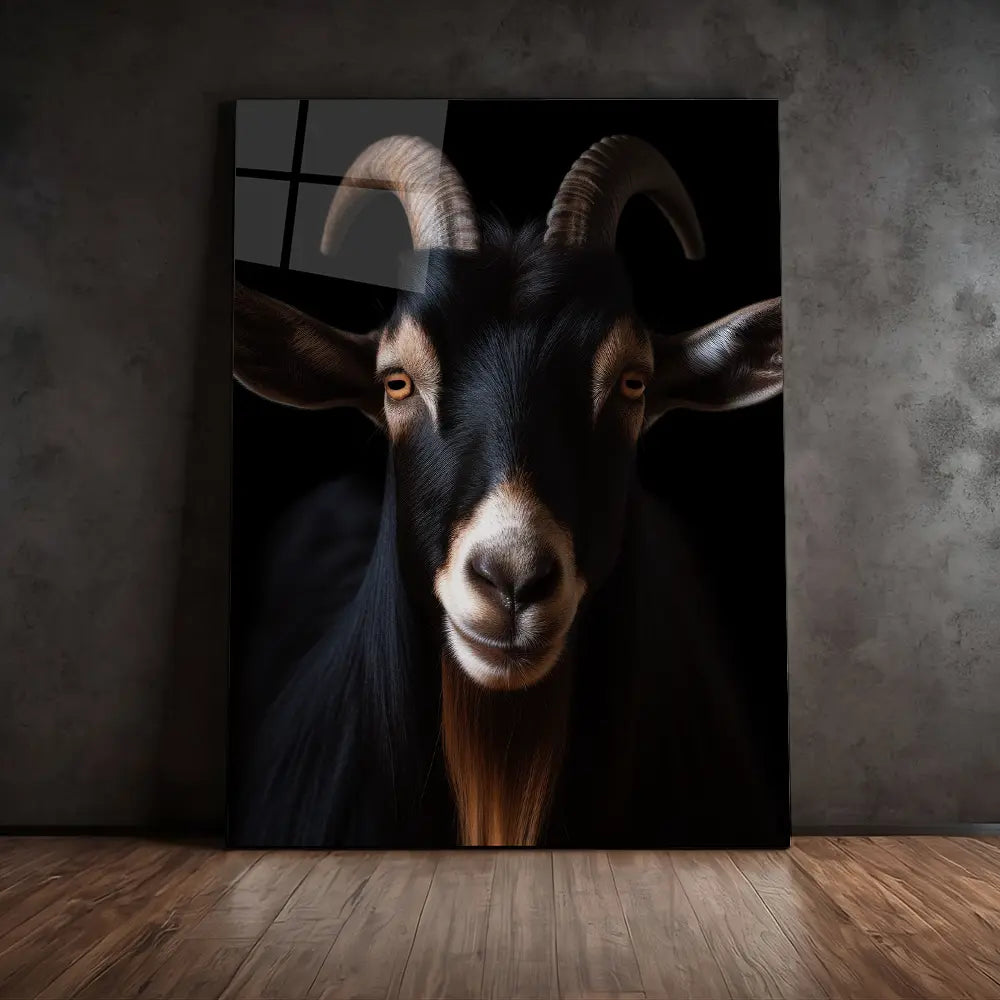 Goat Black Portrait