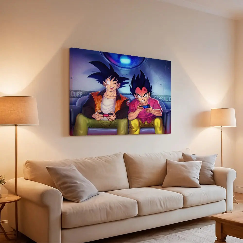 Goku Vegeta Gaming Together