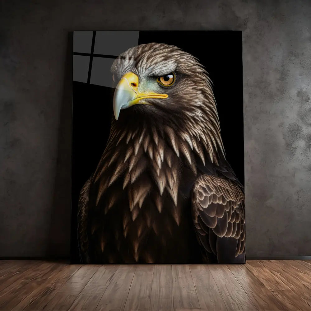 Golden Eagle Black Portrait