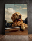 Golden Retriever Car