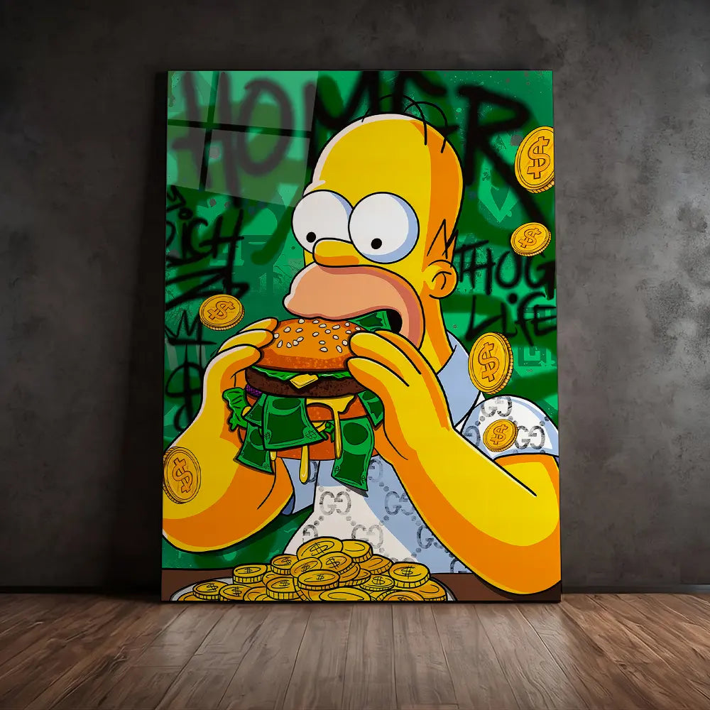 Homer Simpson Money Burger