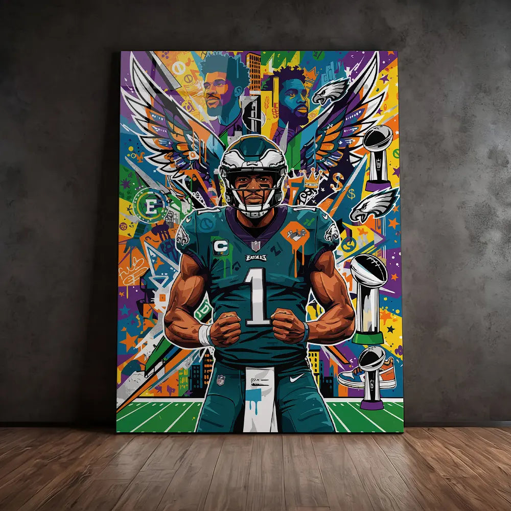 Jalen Hurts Pop Art