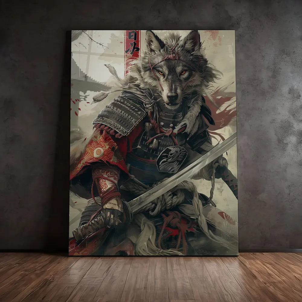 Japanese Wolf Samurai