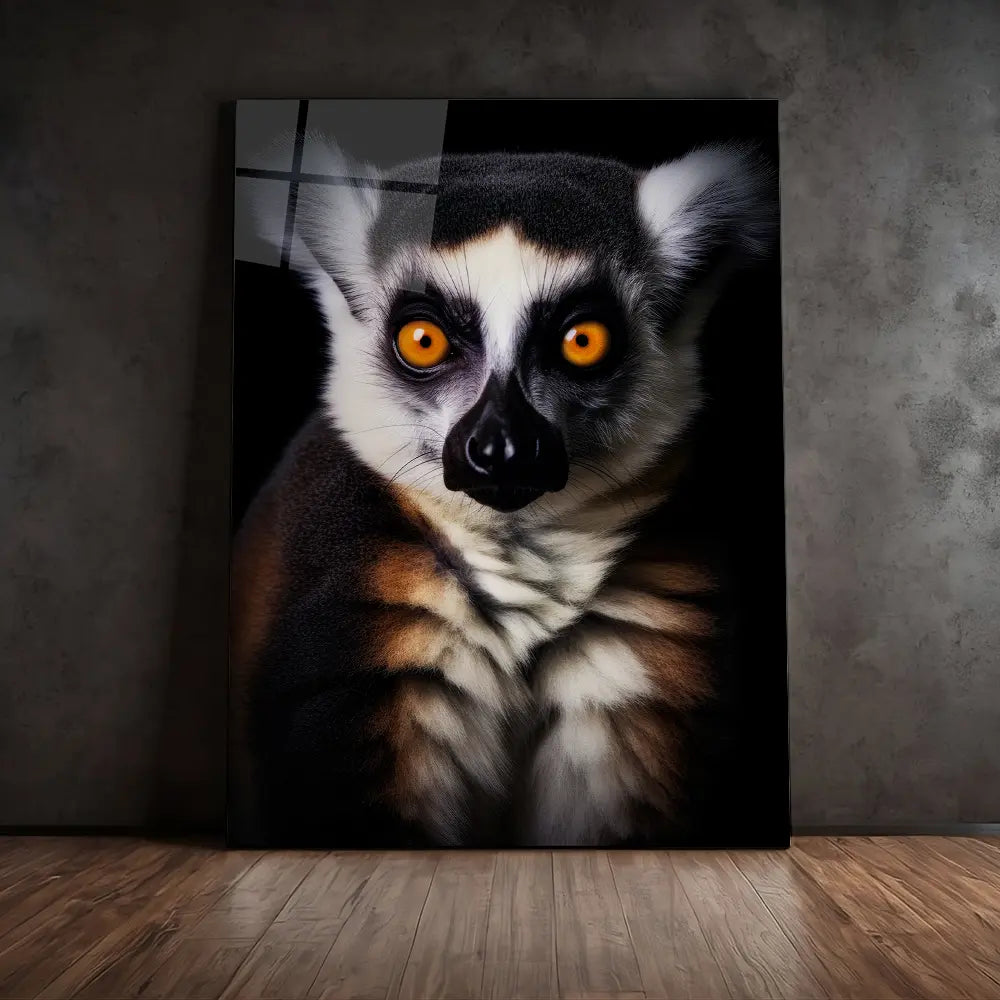 Lemur Black Portrait