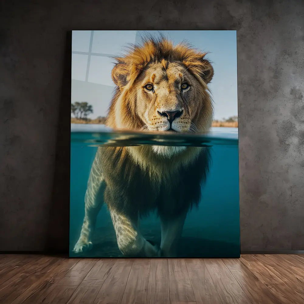 Lion Swimming