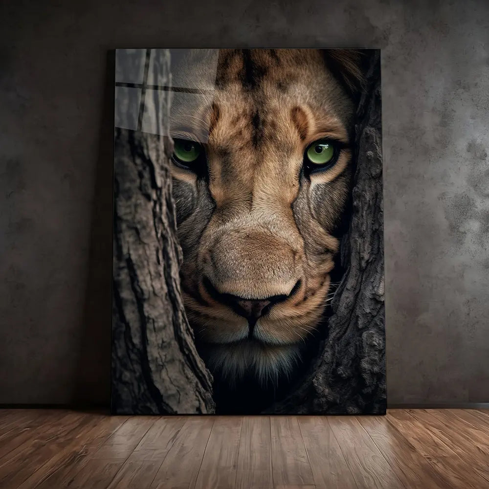 Lioness Hiding