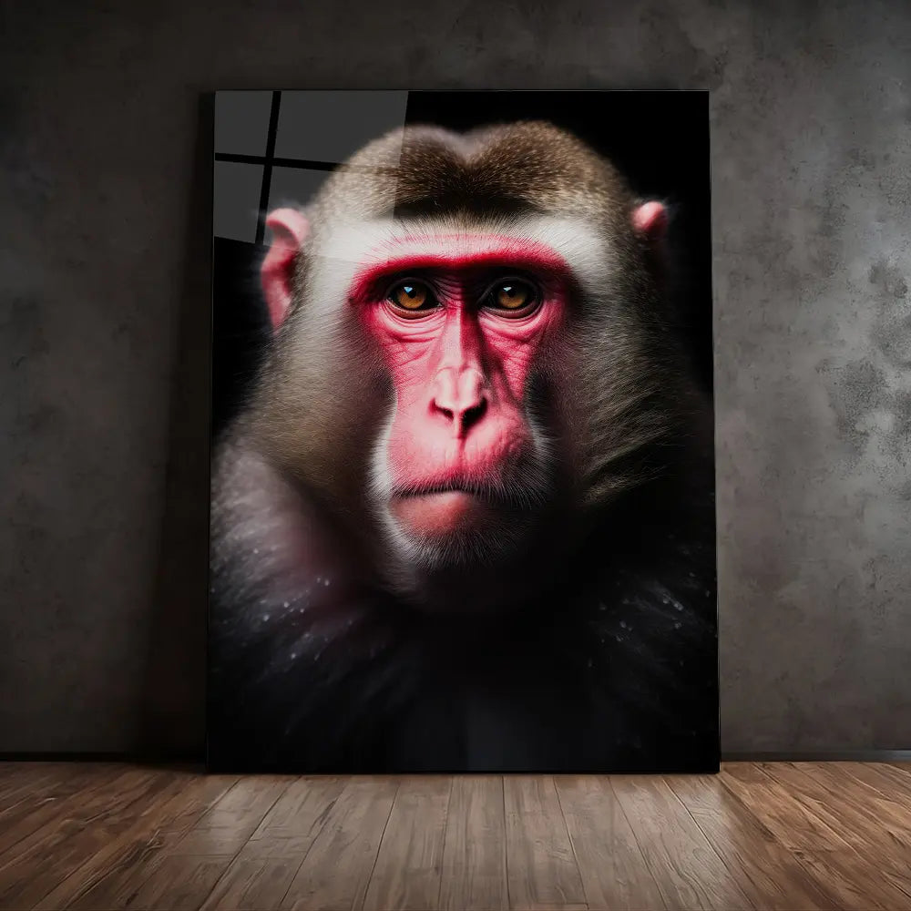 Macaque Black Portrait