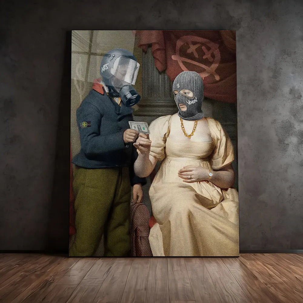 Mask Money Couple