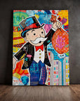 Money Bag Monopoly Art