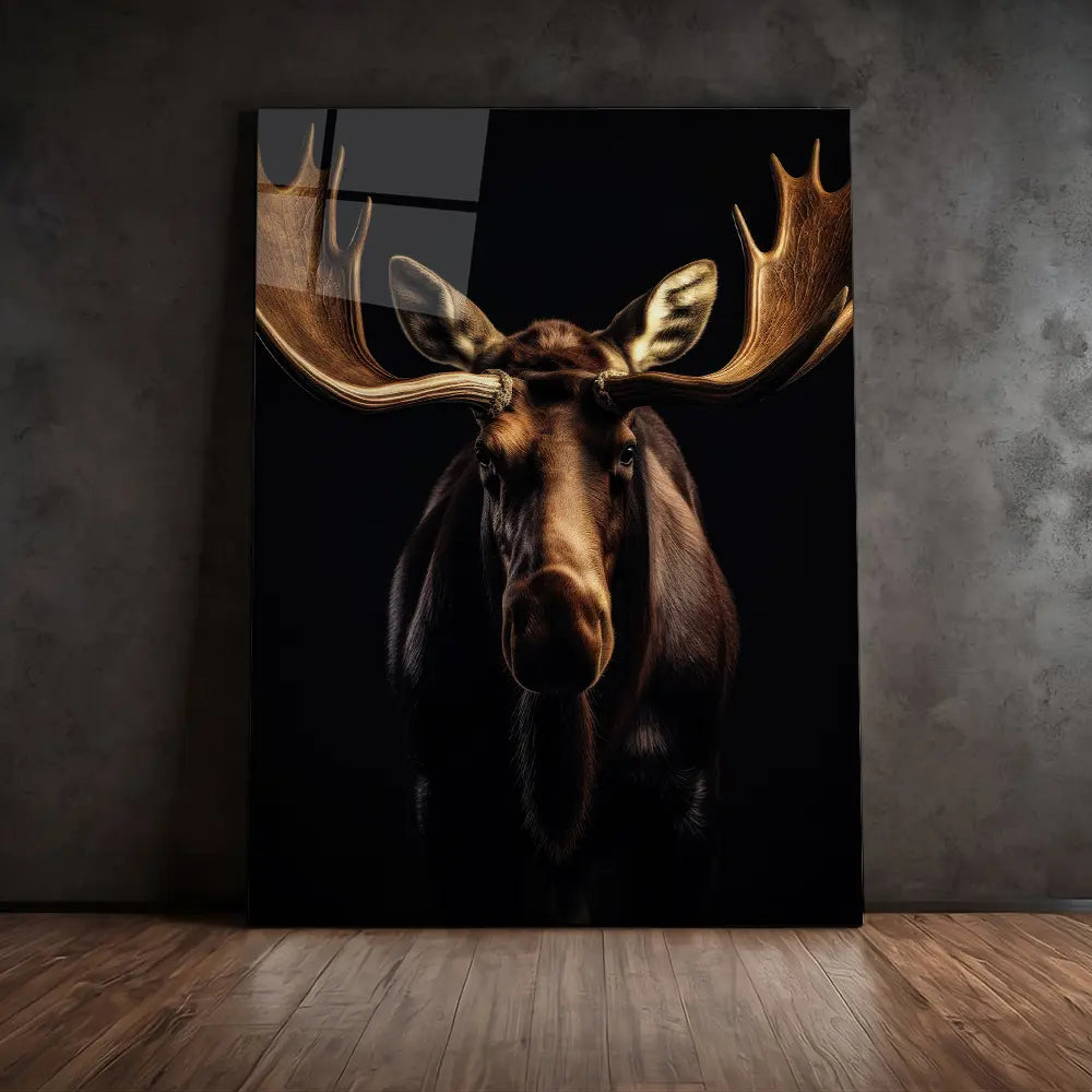 Moose Black Portrait