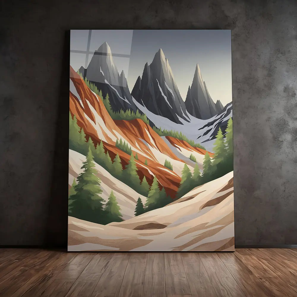 Mountain Forest Illustration