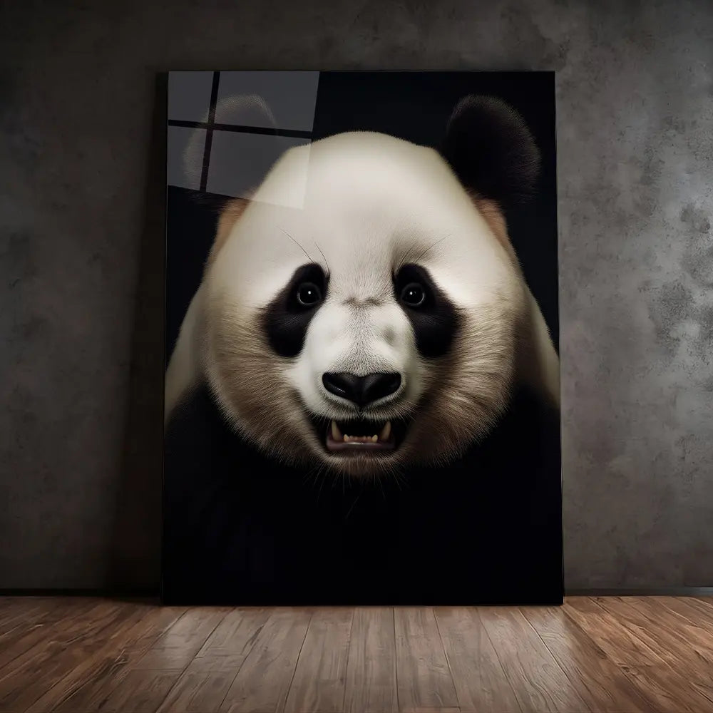 Panda Black Portrait