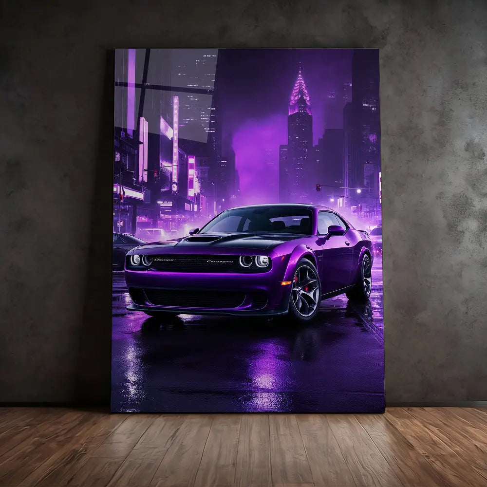 Purple Dodge Challenger