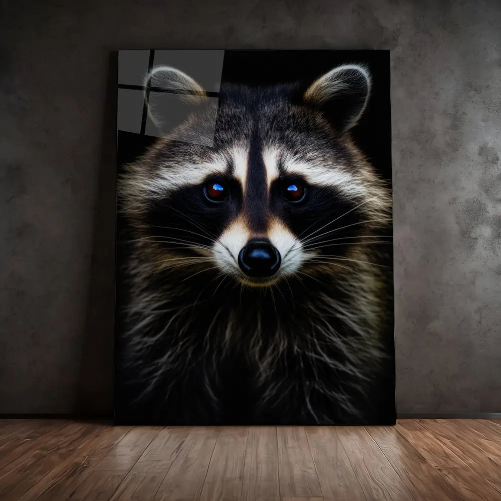 Raccoon Black Portrait