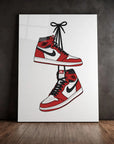 Red White Jordans
