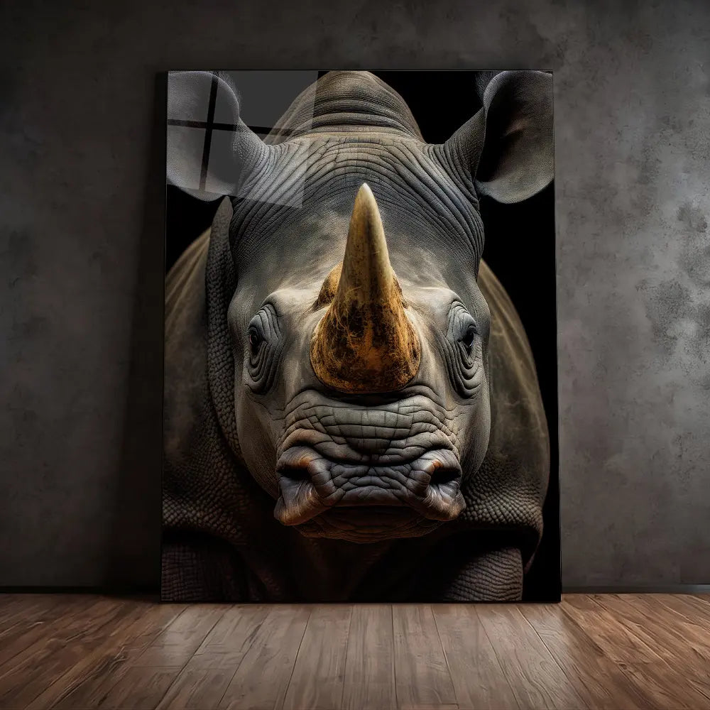 Rhino Black Portrait