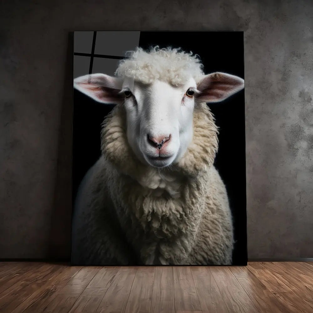 Sheep Black Portrait