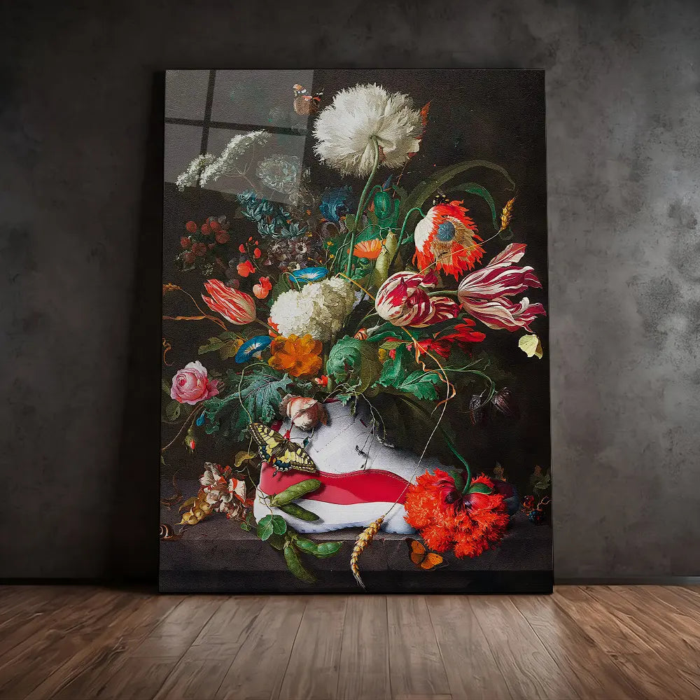 Shoe Flowers Painting