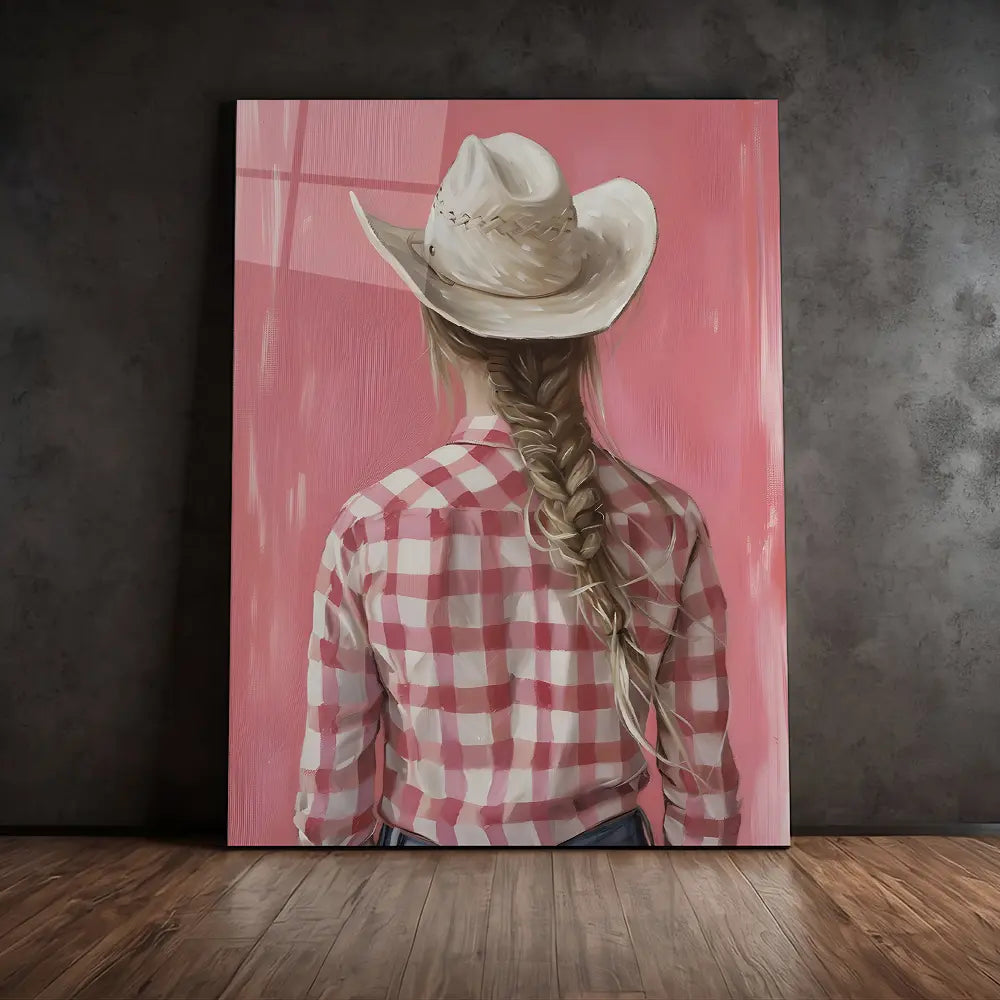 Striped Shirt Cowgirl