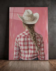 Striped Shirt Cowgirl